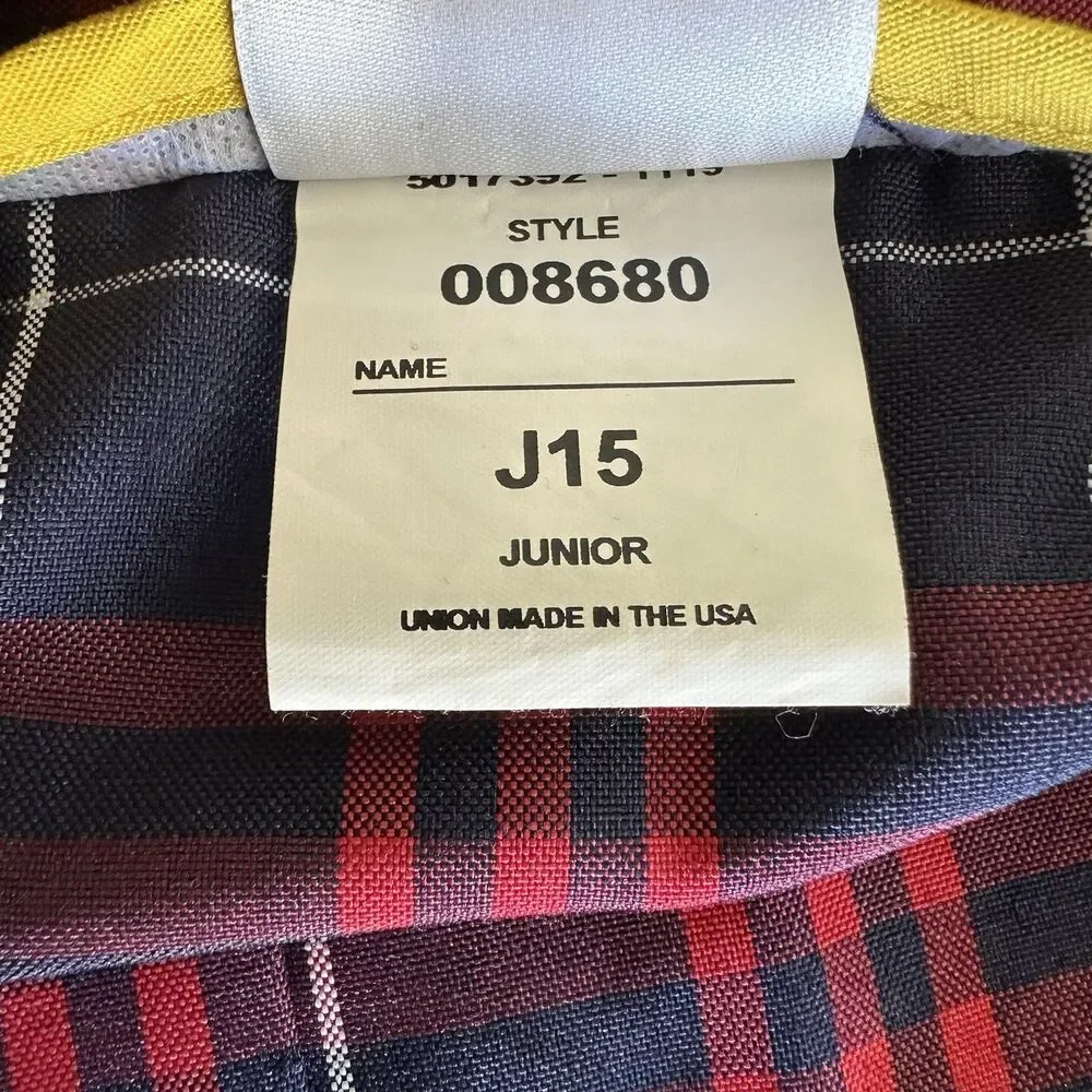 Dennis Uniform Girls Ward Plaid Stitched Down Kick Pleat School Skirt Junior 15